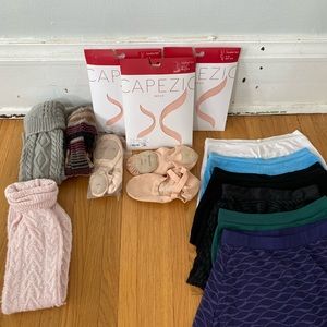 3 Capezio tights 2 Ballet slipper Ballet skirts